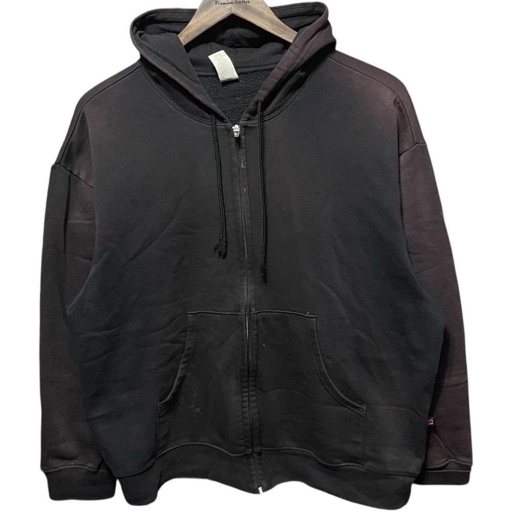 Vintage 90s 2000s sun fade black Simply for sports full zip sweatshirt hoodie